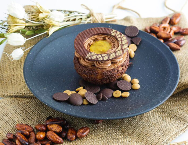 小西拓也シェフが制作された、チョコレート イノベーション コンテスト2022ペイストリー部門優勝作品